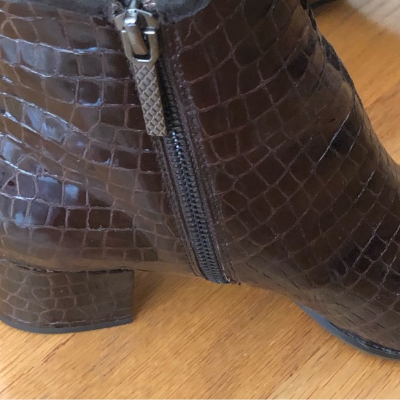 Donald J Pliner Ankle Cayto Boots Croc Embossed - Picture 9 of 15